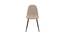 Eames Replica Quilted Velvet Dining Chair (Powder Coating Finish) by Urban Ladder - Design 1 Side View - 693914