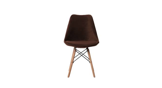 Eames Replica Nordan DSW Stylish Modern Cushion Fabric Side Dining Chair (Powder Coating Finish) by Urban Ladder - Design 1 Side View - 693916