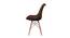 Eames Replica Nordan DSW Stylish Modern Cushion Fabric Side Dining Chair (Powder Coating Finish) by Urban Ladder - Ground View Design 1 - 693951