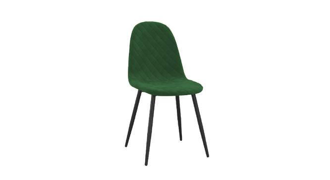 Eames Replica Quilted Velvet Dining Chair (Powder Coating Finish) by Urban Ladder - Front View Design 1 - 693976