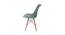 Eames Replica Nordan DSW Stylish Modern Cushion Fabric Side Dining Chair (Powder Coating Finish) by Urban Ladder - Ground View Design 1 - 694053
