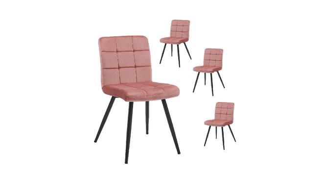 Furst Tufted Velvet Upholstered Side Chair (Powder Coating Finish) by Urban Ladder - Front View Design 1 - 694064