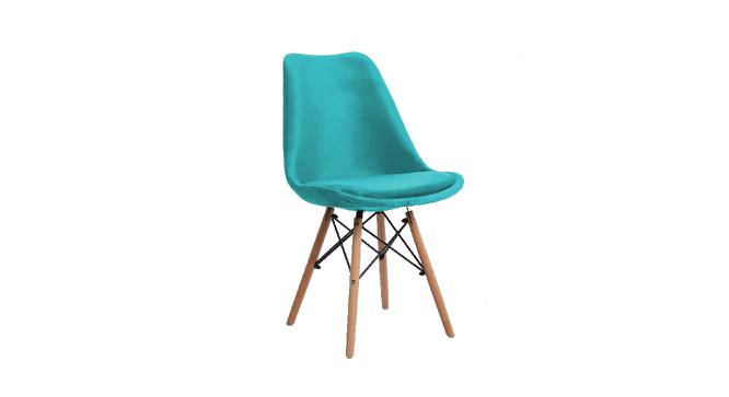 Eames Replica Nordan DSW Stylish Modern Cushion Fabric Side Dining Chair (Powder Coating Finish) by Urban Ladder - Front View Design 1 - 694084