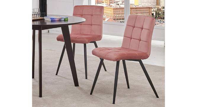 Furst Tufted Velvet Upholstered Side Chair (Powder Coating Finish) by Urban Ladder - Design 1 Side View - 694094