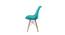 Eames Replica Nordan DSW Stylish Modern Cushion Fabric Side Dining Chair (Powder Coating Finish) by Urban Ladder - Ground View Design 1 - 694132