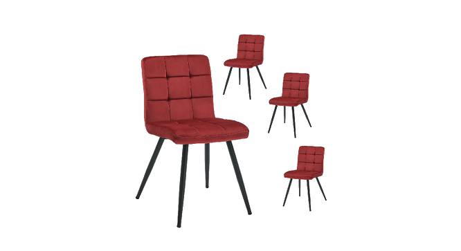 Furst Tufted Velvet Upholstered Side Chair (Powder Coating Finish) by Urban Ladder - Front View Design 1 - 694169