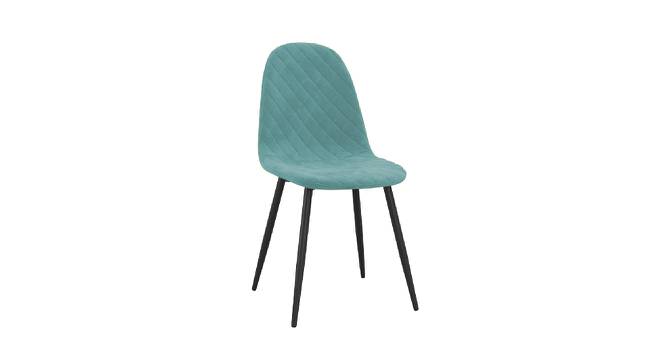 Eames Replica Quilted Velvet Dining Chair (Powder Coating Finish) by Urban Ladder - Front View Design 1 - 694190