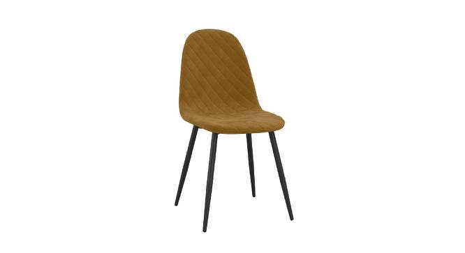 Eames Replica Quilted Velvet Dining Chair (Powder Coating Finish) by Urban Ladder - Front View Design 1 - 694192