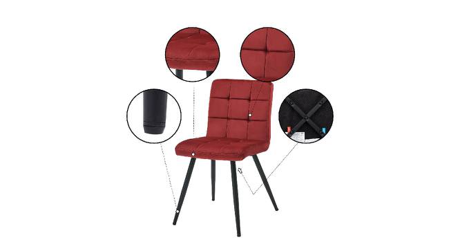 Furst Tufted Velvet Upholstered Side Chair (Powder Coating Finish) by Urban Ladder - Design 1 Side View - 694201