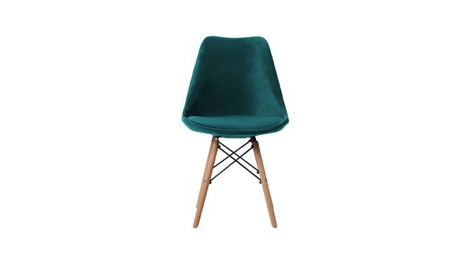 Eames Replica Nordan DSW Stylish Modern Cushion Fabric Side Dining Chair (Powder Coating Finish) by Urban Ladder - Design 1 Side View - 694214