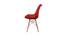 Eames Replica Nordan DSW Stylish Modern Cushion Fabric Side Dining Chair (Powder Coating Finish) by Urban Ladder - Ground View Design 1 - 694234