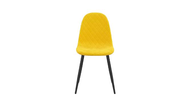 Eames Replica Quilted Velvet Dining Chair (Powder Coating Finish) by Urban Ladder - Design 1 Side View - 694307