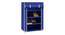 Josh Collapsible Shoe rack (Blue Finish, 12 Pair Capacity) by Urban Ladder - Front View - 
