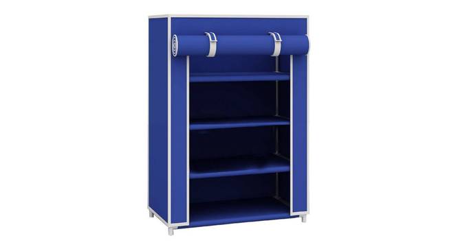 Josh Collapsible Shoe rack (Blue Finish, 12 Pair Capacity) by Urban Ladder - Side View - 