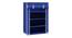 Josh Collapsible Shoe rack (Blue Finish, 12 Pair Capacity) by Urban Ladder - Side View - 