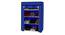 Josh Collapsible Shoe rack (Blue Finish, 12 Pair Capacity) by Urban Ladder - Close View - 