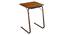 Mark Laptop Table (Brown) by Urban Ladder - Side View - 