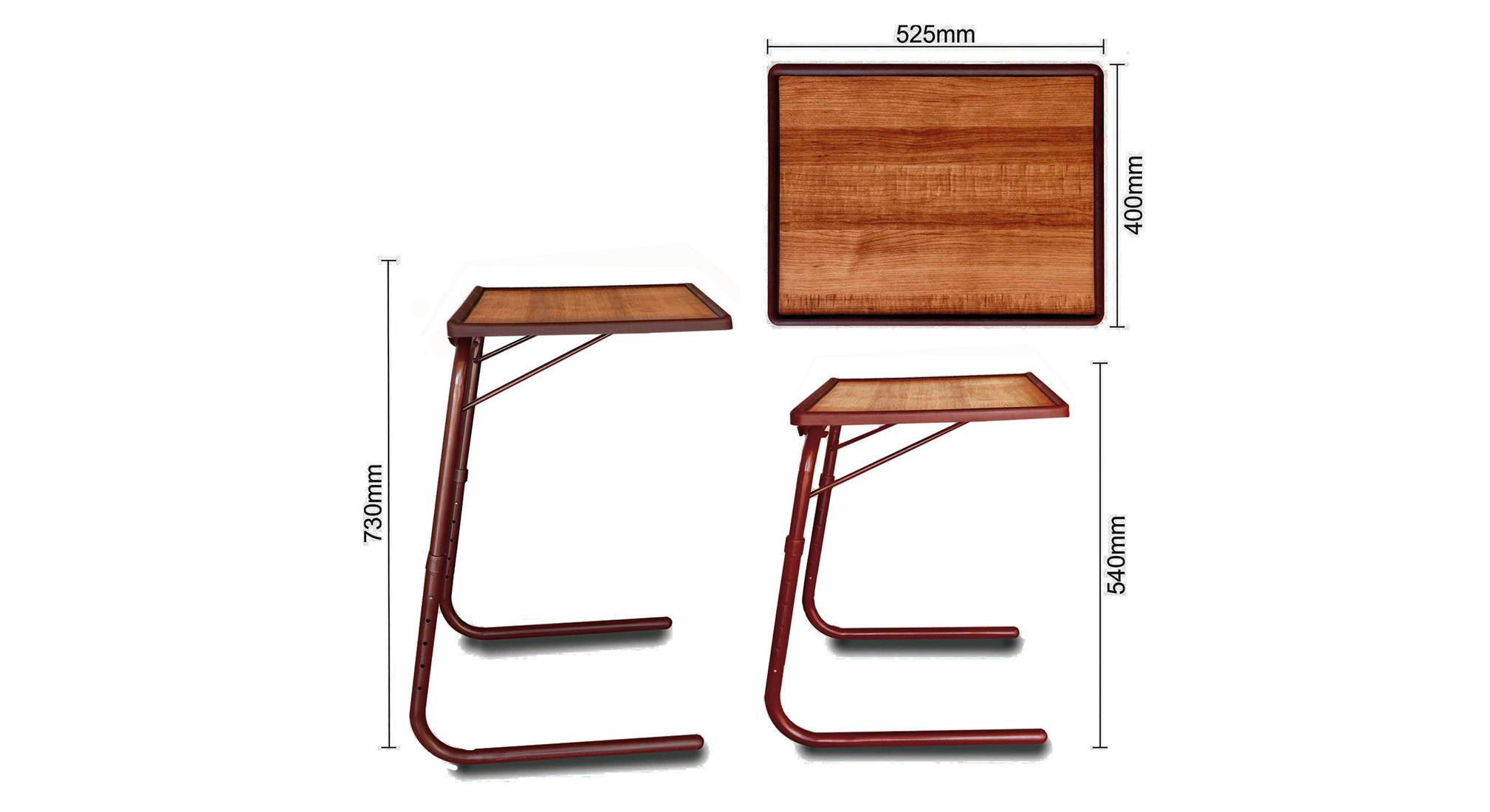 Mark Plastic Laptop Table in Brown Urban Ladder