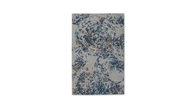 Zariya Hand Tufted Blue/Ivory Woollen Viscose cotton Blend Rugs 10X8 FT (Blue, 8 x 5 Feet Carpet Size) by Urban Ladder - Front View Design 1 - 695075