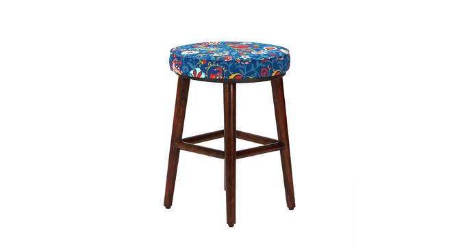 English Cafe Stool (India Paisleys Blue) by Urban Ladder - Design 1 Side View - 695494