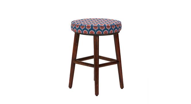 English Cafe Stool (Blue Ikkat) by Urban Ladder - Design 1 Side View - 695497