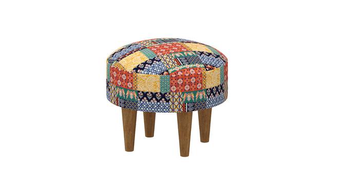 Begum Foot Rest-Boho Patches (Red) by Urban Ladder - Design 1 Side View - 695532