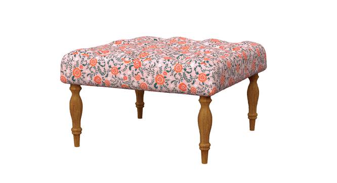 English Ottoman (Earthy Florals Peach) by Urban Ladder - Front View Design 1 - 695662
