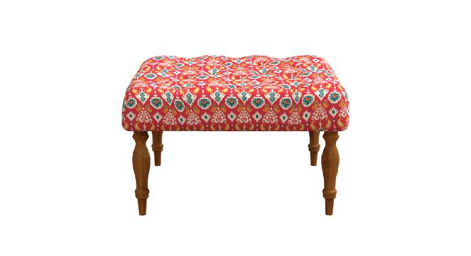 English Ottoman (Red Ikkat) by Urban Ladder - Design 1 Side View - 695677