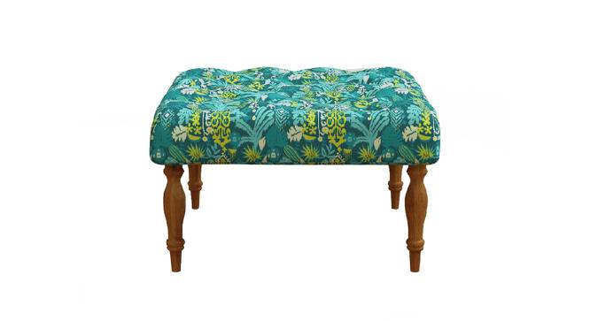 English Ottoman (Tropical Ikkat Green) by Urban Ladder - Design 1 Side View - 695679