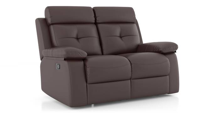 Raphael 1 Seater Fabric Recliner (Tan, Two Seater) by Urban Ladder - Side View - 