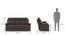 Raphael 1 Seater Fabric Recliner (Tan, Three Seater) by Urban Ladder - Dimension - 