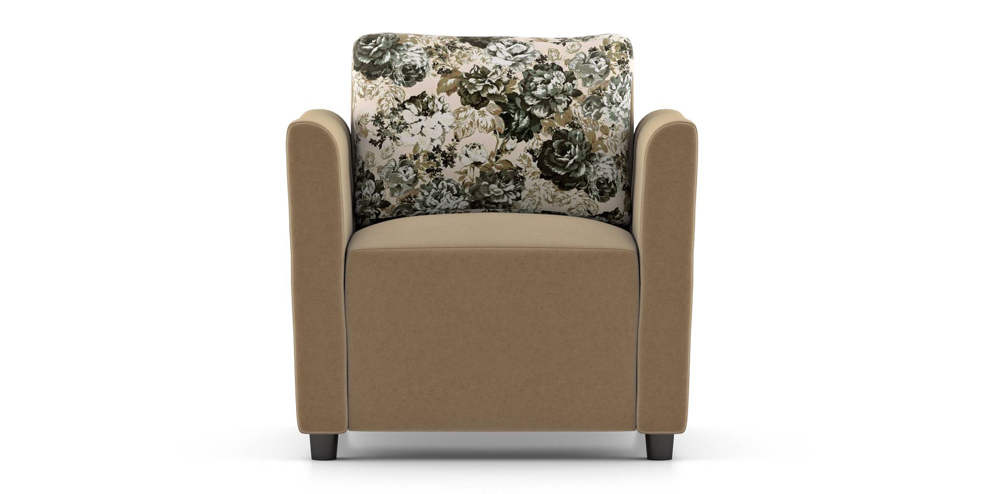 Ella Fabric Sofa (Brown) Urban Ladder