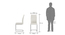 Seneca Dining Chair Set Of 2 (White Finish) by Urban Ladder - Dimension Design 1 - 