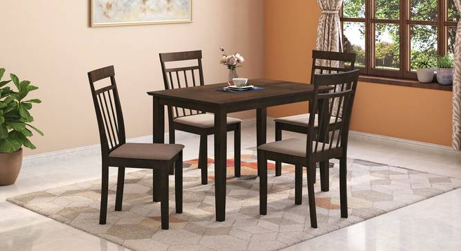 Ava Dining Chairs Set of two Finish: Umber Walnut (Grey, Amber Walnut Finish) by Urban Ladder - Front View - 