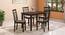Ava Dining Chairs Set of two Finish: Umber Walnut (Grey, Amber Walnut Finish) by Urban Ladder - Front View - 
