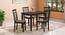 Ava 6 Seater Dining Table set Finish - Umber Walnut (Amber Walnut Finish) by Urban Ladder - Side View - 