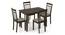 Ava 6 Seater Dining Table set Finish - Umber Walnut (Amber Walnut Finish) by Urban Ladder - Close View - 