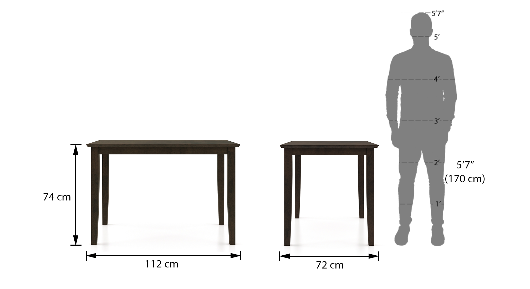 Ava dining set 4 seater 6