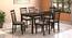Ava 6 Seater Dining Table set Finish - Umber Walnut (Amber Walnut Finish) by Urban Ladder - Front View - 