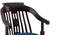 Tahira Arm Chair (Finish : Mahogany, Fabric: Blue velvet) (Blue) by Urban Ladder - Zoomed Image - 