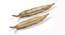 Antique Feather Decor Dishes -Set of 2 (Gold) by Urban Ladder - Storage Image - 