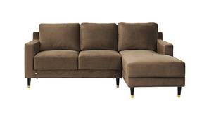 Harlow Fabric Sectional Sofa (Coco Grey)