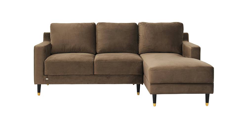 Harlow Fabric Sectional Sofa (Coco Grey) by Urban Ladder - - 