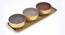 Enamelled Iron Tray With 3 Snack Bowls (Multicoloured) by Urban Ladder - Storage Image - 