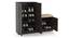 Bennis Shoe Cabinet (Dark Walnut Finish, 18 Pair Capacity) by Urban Ladder - Zoomed Image - 
