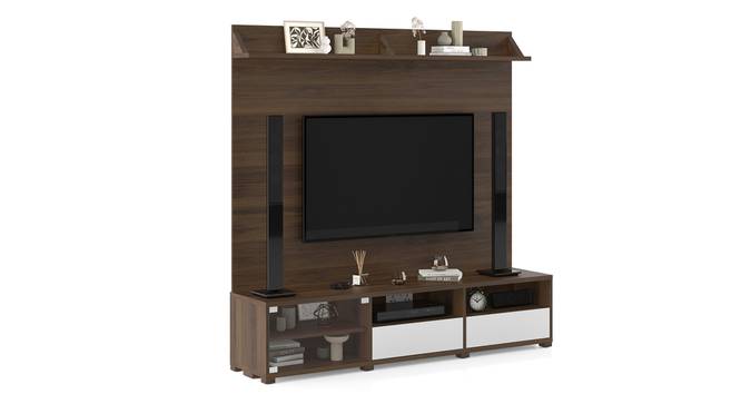 Iwaki Swivel TV Unit (Floor Standing Unit, Columbian Walnut Finish) by Urban Ladder - Storage Image - 