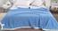 URBAN DREAM FASHION STRIPES SOLID BLUE BLANKET (Blue) by Urban Ladder - Front View Design 1 - 697209