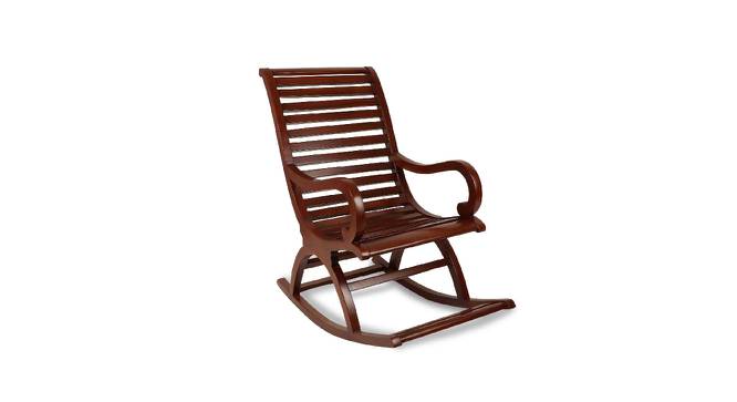 Alex Elegant Rocking Chair for Living Room (Brown) (Brown) by Urban Ladder - Front View Design 1 - 697755