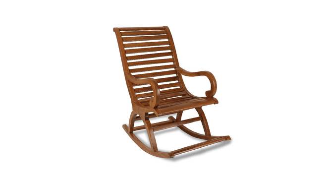 Alex Elegant Rocking Chair for Living Room (Brown) (Brown) by Urban Ladder - Front View Design 1 - 697756