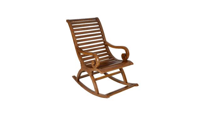 Alex Elegant Rocking Chair for Living Room (Brown) (Brown) by Urban Ladder - Front View Design 1 - 697757